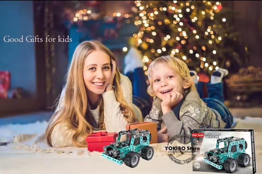 3D Metal Off-Road Vehicle Model Kit – STEM Building Truck/Car Assembly Set