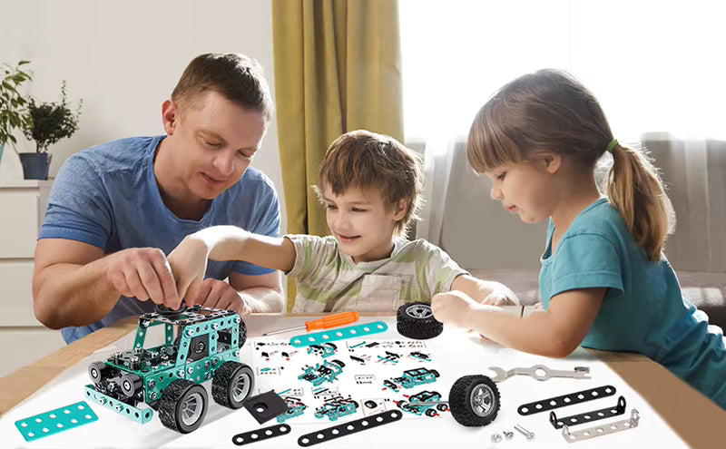 3D Metal Off-Road Vehicle Model Kit – STEM Building Truck/Car Assembly Set