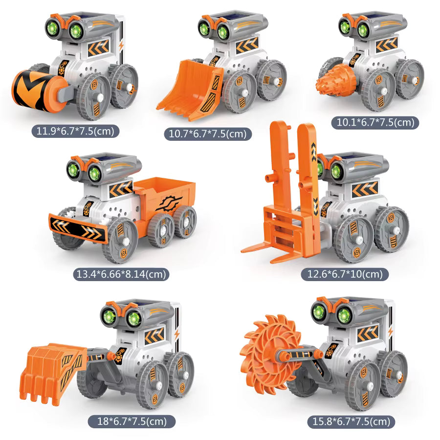 Diy 7-In-1 Solar Energy Robot Children's Toy-Educational STEM Building Kit
