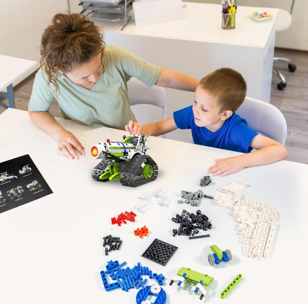 STEM Robot Building Kit – 5-in-1 Robotics Set (337 PCS) | App & Remote Control