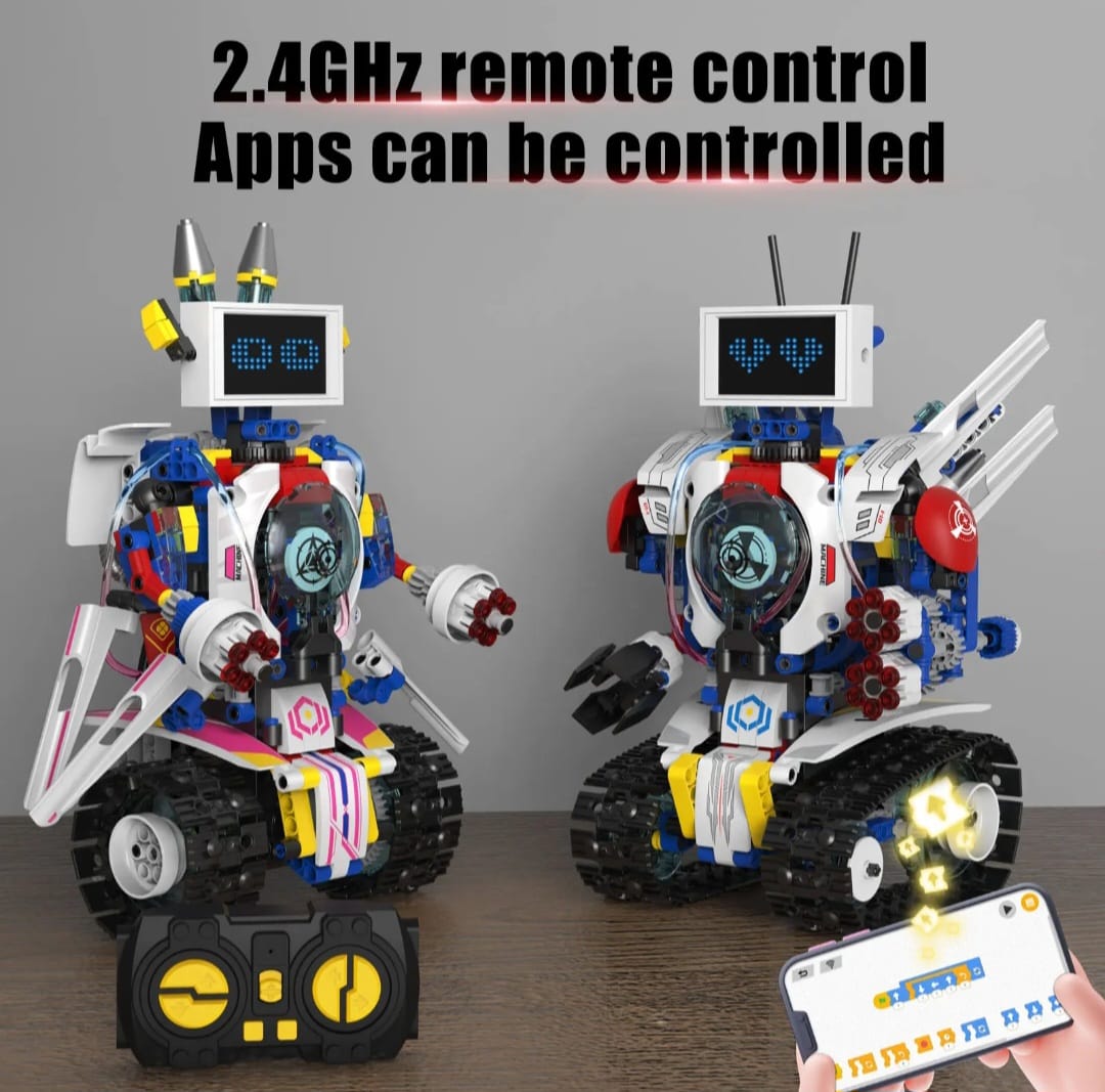 5-in-1 Remote Control Stunt Robot Building Kit – 603 PCS (K96164)