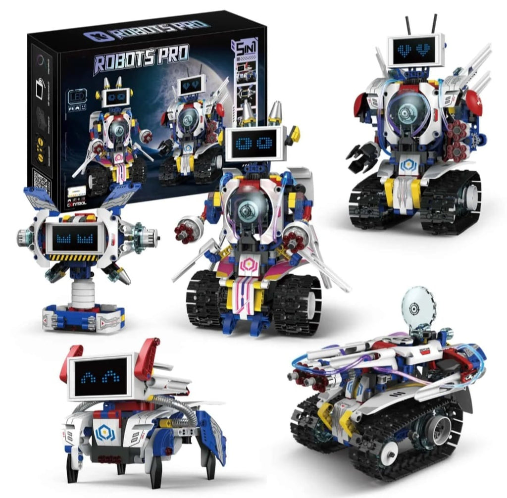 5-in-1 Remote Control Stunt Robot Building Kit – 603 PCS (K96164)