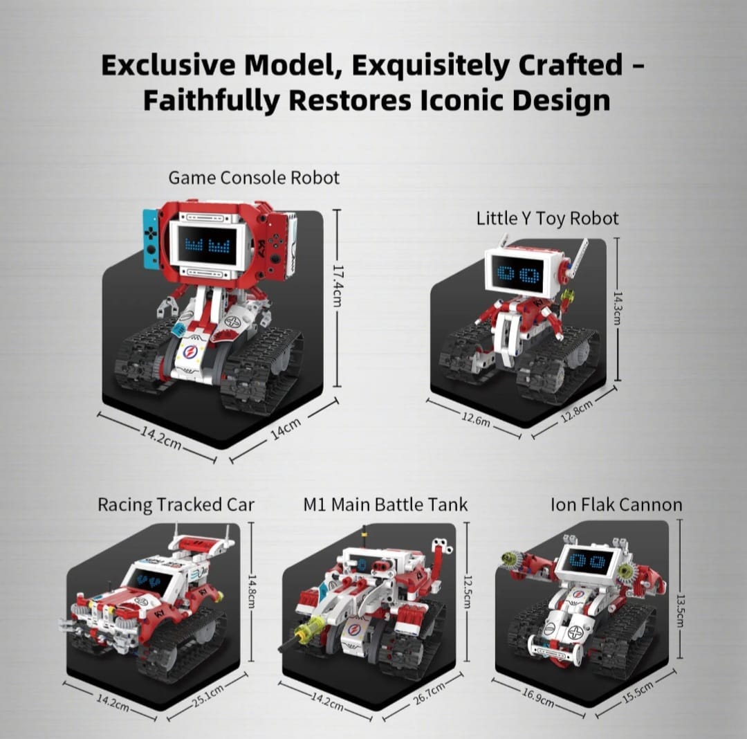 5-in-1 RC Programmable Robot Building Kit – 358 PCS (K96167)