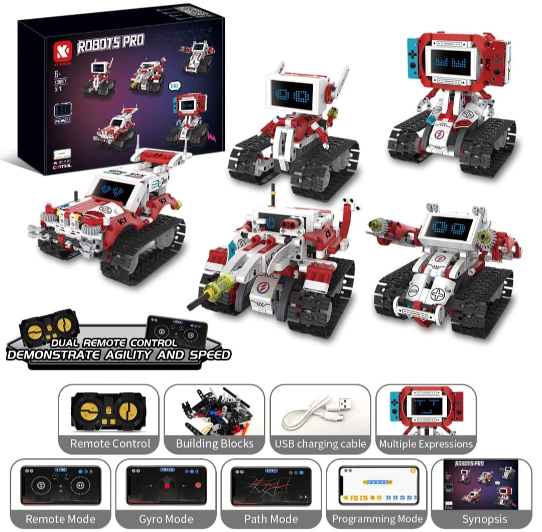 5-in-1 RC Programmable Robot Building Kit – 358 PCS (K96167)
