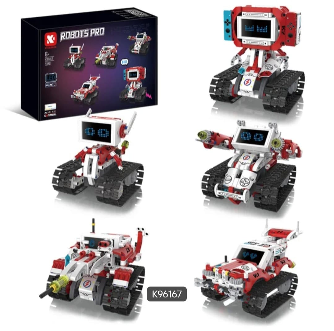 5-in-1 RC Programmable Robot Building Kit – 358 PCS (K96167)