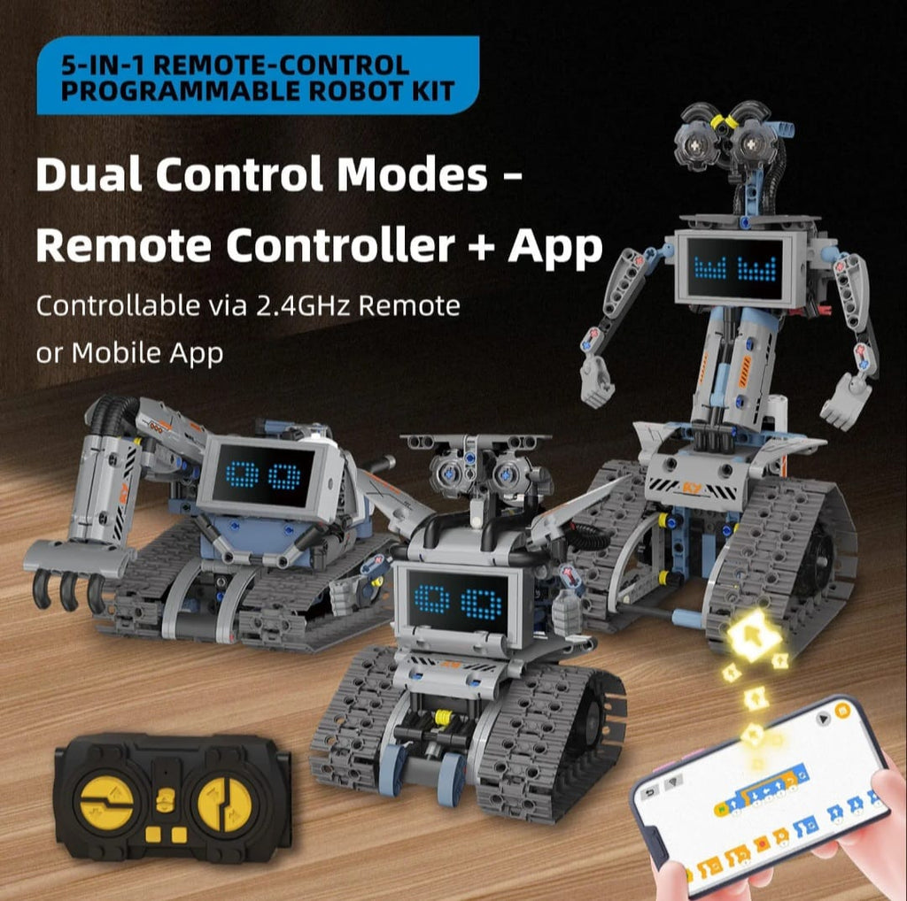 5-in-1 STEAM RC Programming Robot Kit – K96170