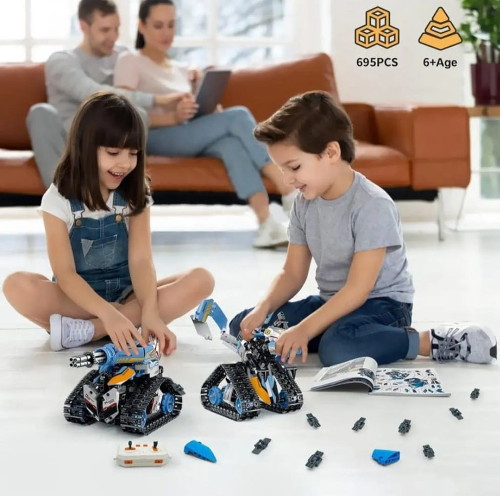 3-in-1 RC STEM Robot Building Kit – 695 PCS (Model 025107)
