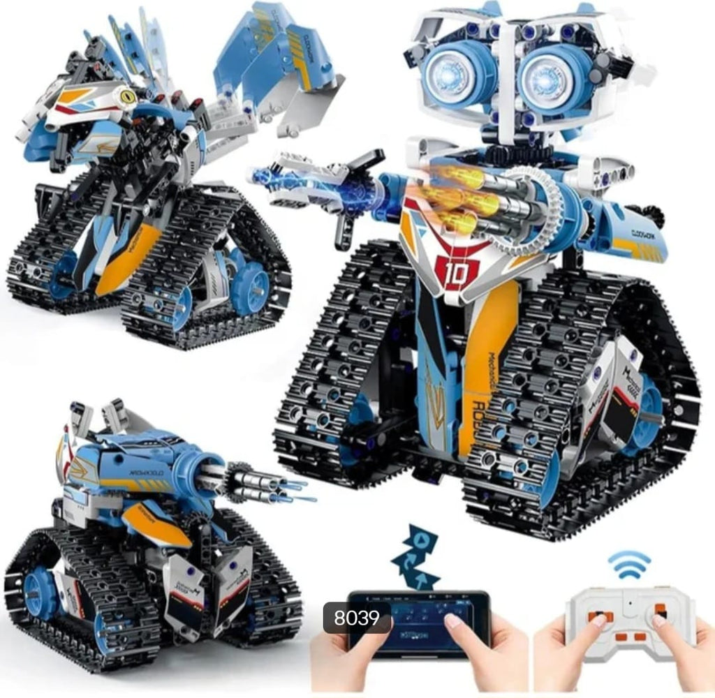 3-in-1 RC STEM Robot Building Kit – 695 PCS (Model 025107)
