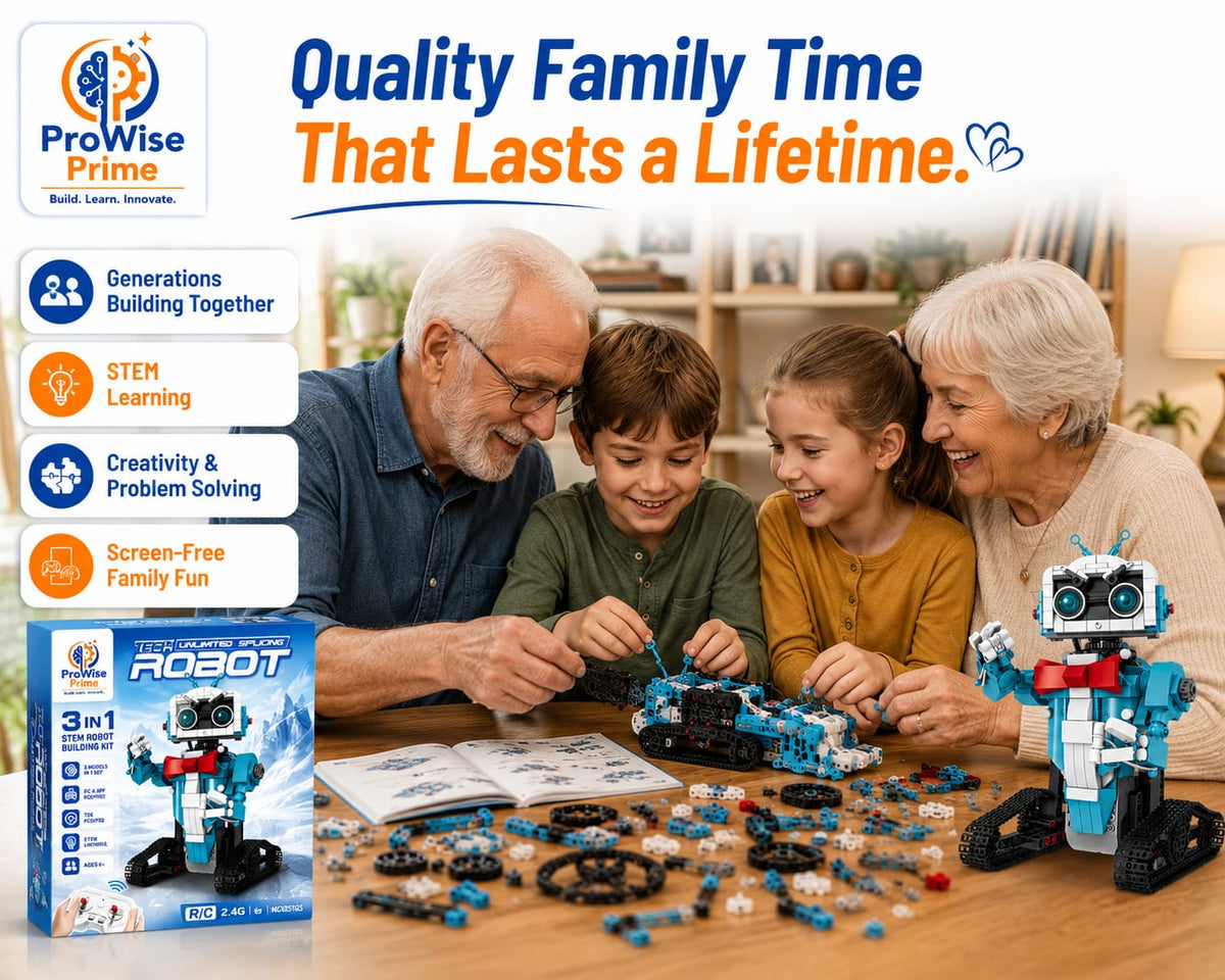 ProWise Prime 3-in-1 Robot Building STEM Kit – 726 PCS (025102)