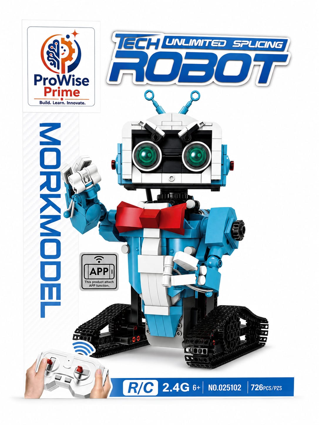 ProWise Prime 3-in-1 Robot Building STEM Kit – 726 PCS (025102)