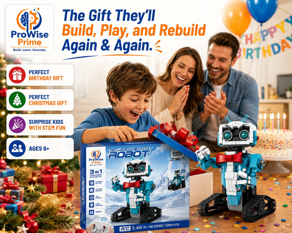 ProWise Prime 3-in-1 Robot Building STEM Kit – 726 PCS (025102)