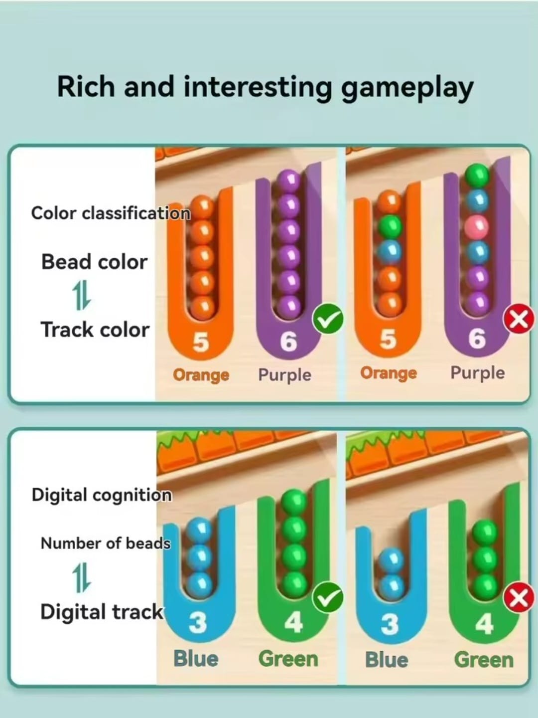 Children's Magnetic Maze Walking Ball Concentration Training Logic Educational