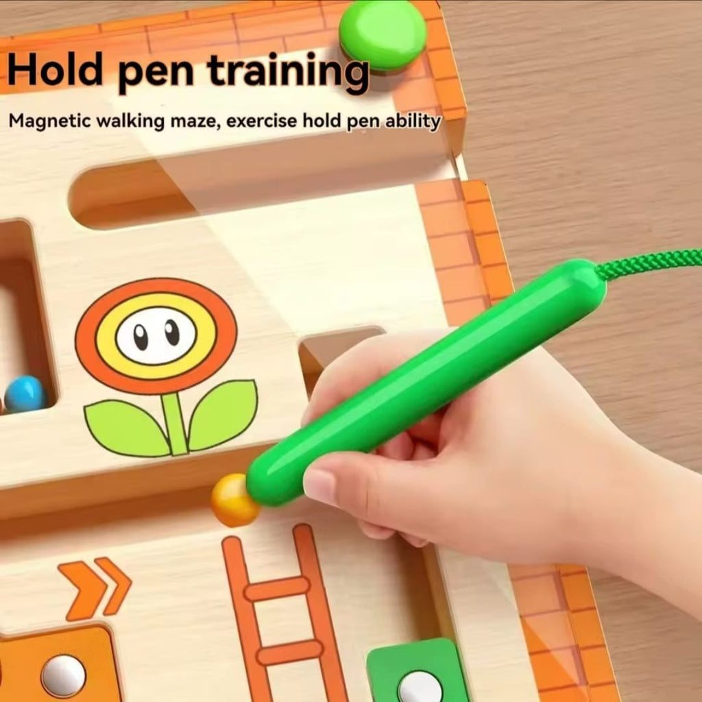 Children's Magnetic Maze Walking Ball Concentration Training Logic Educational
