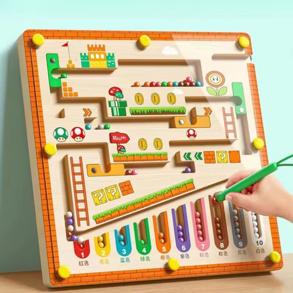 Children's Magnetic Maze Walking Ball Concentration Training Logic Educational