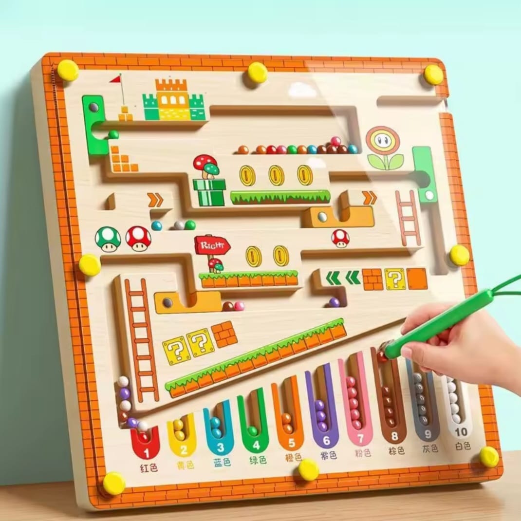 Children's Magnetic Maze Walking Ball Concentration Training Logic Educational